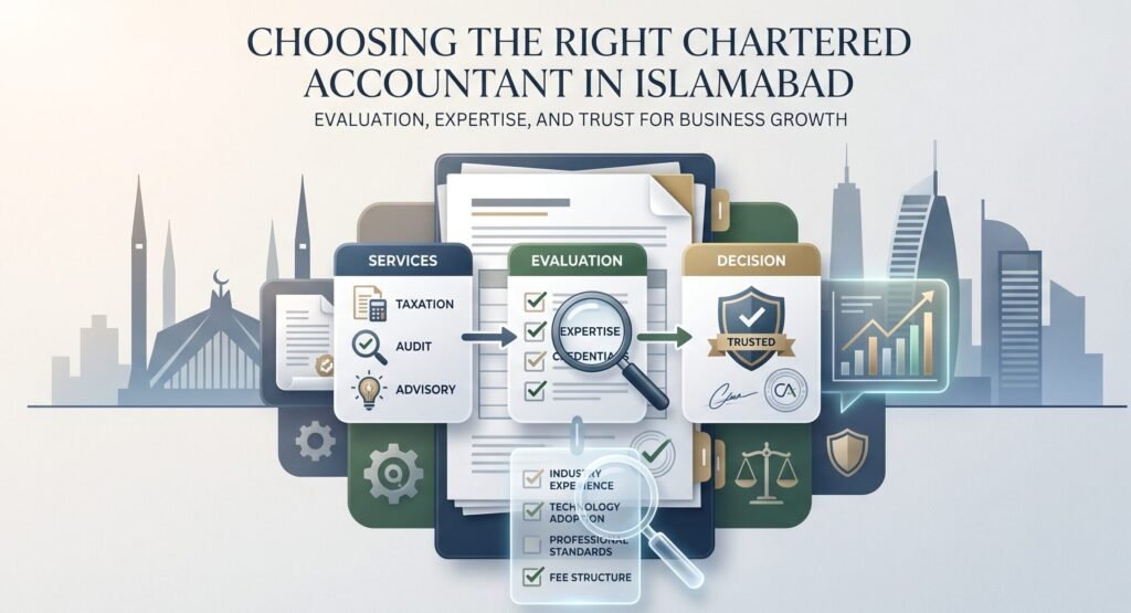 How to choose Chartered Accountants in Islamabad